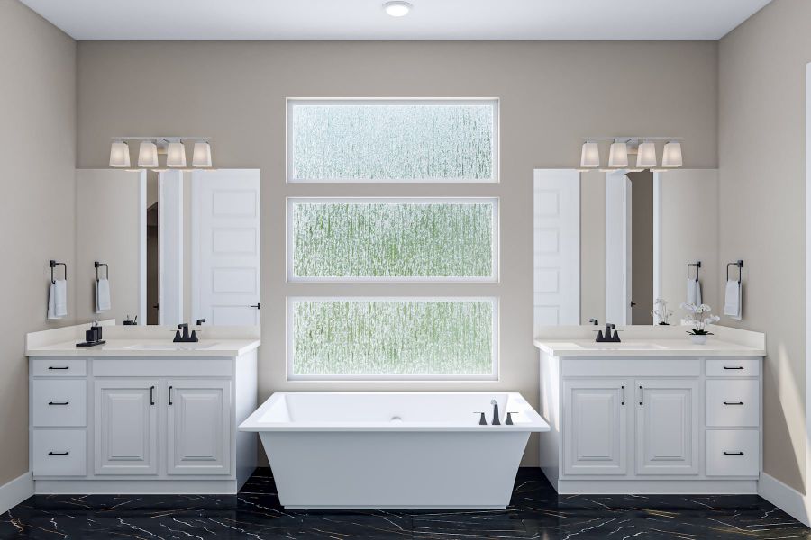 Furnished interior view inside a new home in Trillium, Richmond (Image 14).