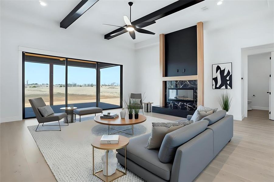 Furnished interior view inside a new home in , Godley (Image 7).