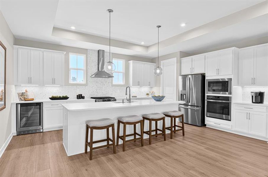 Representative furnished interior of a home built from the Riverbend by Ryan Homes in Seminole Palms Single-Family Homes, Palm Coast (Image 2).