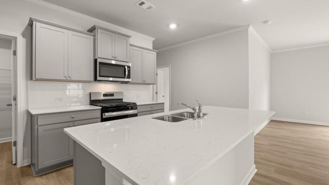 Furnished interior view inside a new home in Lost Creek, Dallas (Image 4).