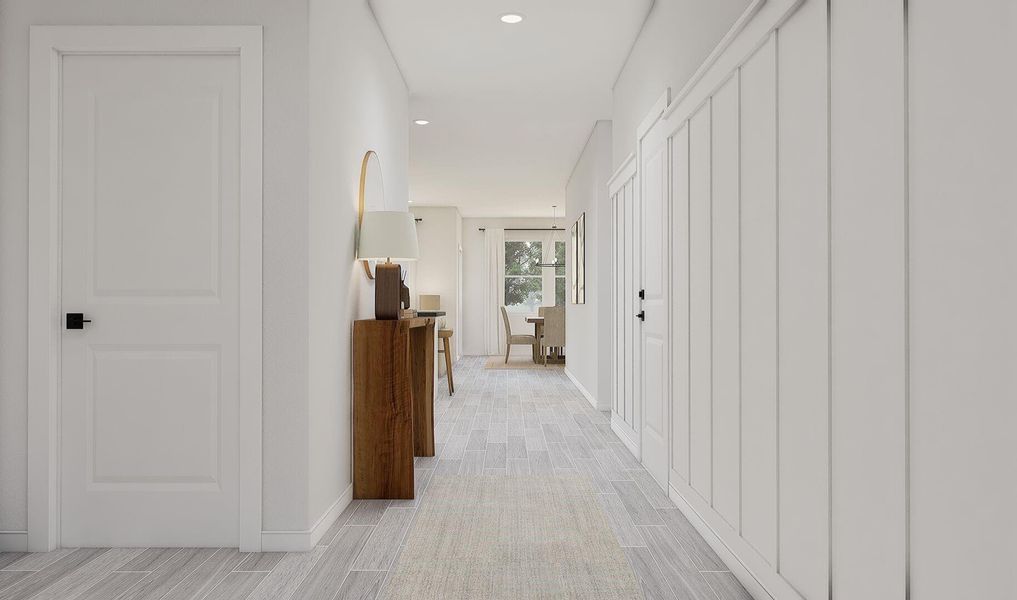 Welcoming foyer (*Artist rendering used for illustration purposes only.)