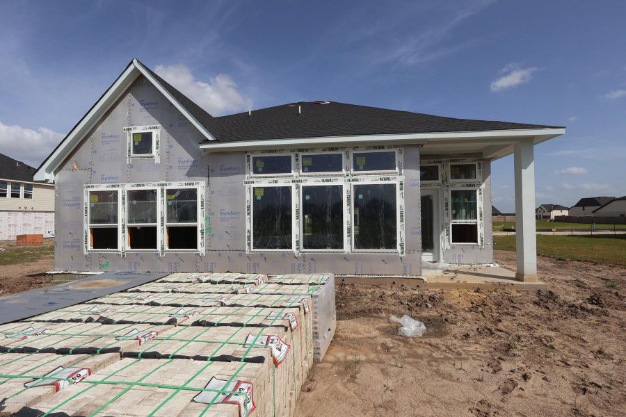 In-progress construction of a new home in Brookewater - Ascent Collection, Rosenberg, TX (Image 6). In-progress construction of a new home in Brookewater - Ascent Collection, Rosenberg, TX (Image 6).