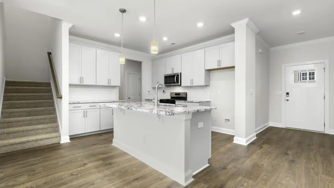 Furnished interior view inside a new home in Lybrook Village, Advance (Image 3).