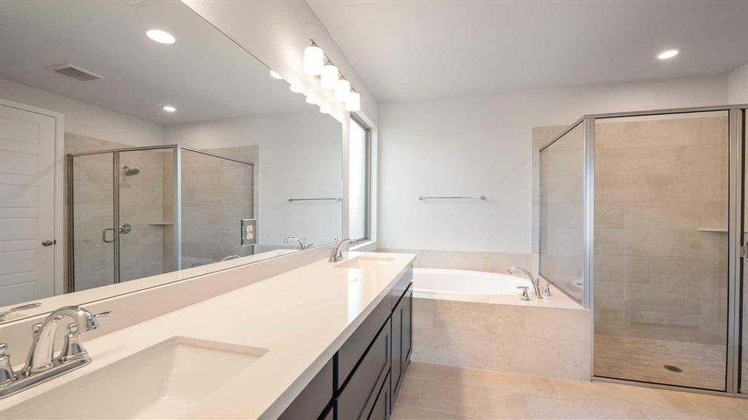 Furnished interior view inside a new home in Trinity Falls 45', McKinney (Image 5). Furnished interior view inside a new home in Trinity Falls 45', McKinney (Image 5).