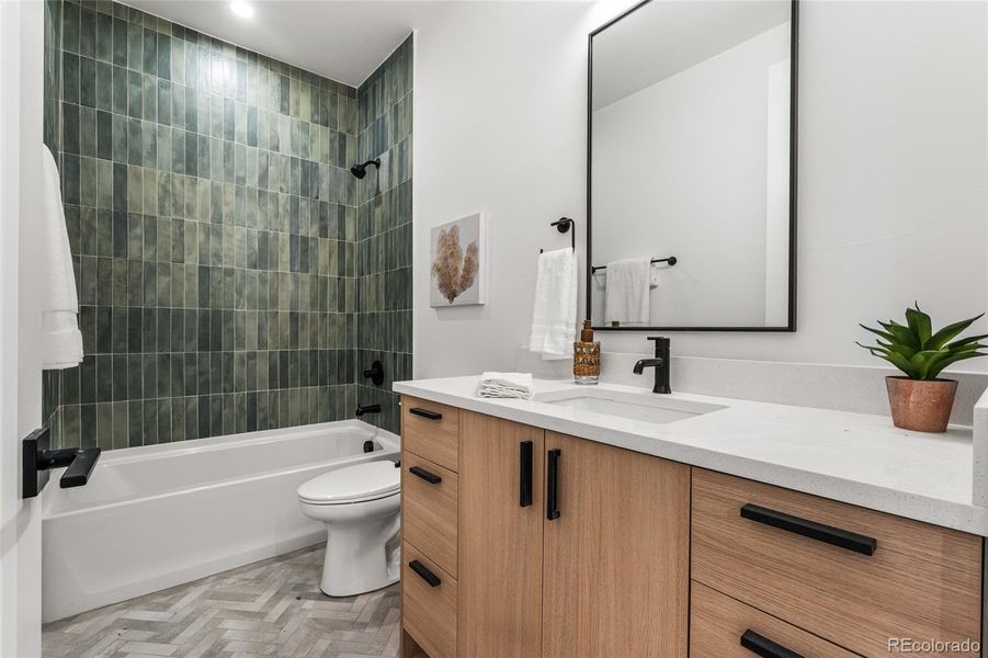 Furnished interior view inside a new home in , Denver (Image 38).