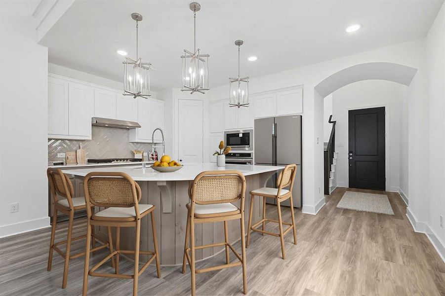 Furnished interior view inside a new home in Wellington: 40ft. lots, Haslet (Image 13).