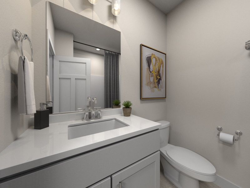 Furnished interior view inside a new home in Crossing at Abner Creek Townes, Greer (Image 8). Furnished interior view inside a new home in Crossing at Abner Creek Townes, Greer (Image 8).