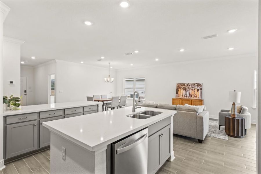 Furnished interior view inside a new home in Natureview, Freeport (Image 12).