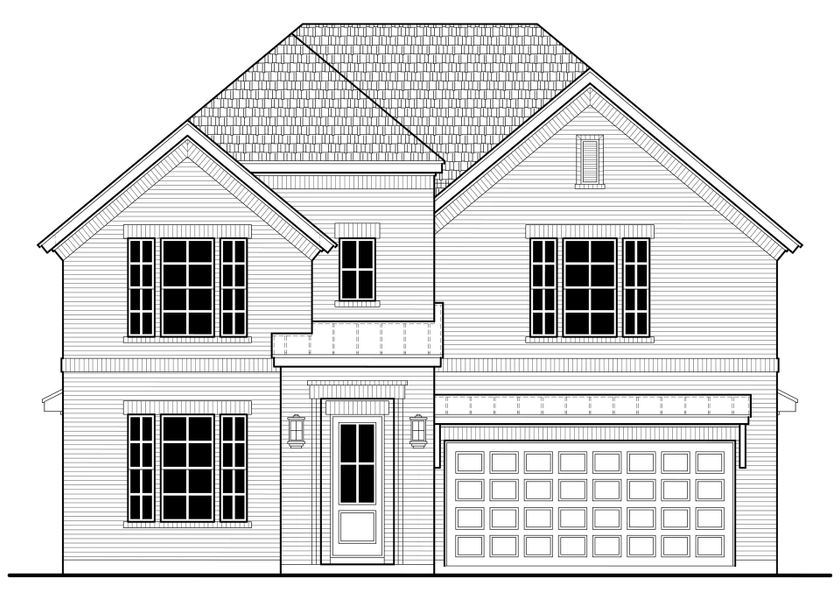 Representative rendering of the exterior for the Madison by Landon Homes (Image 5).