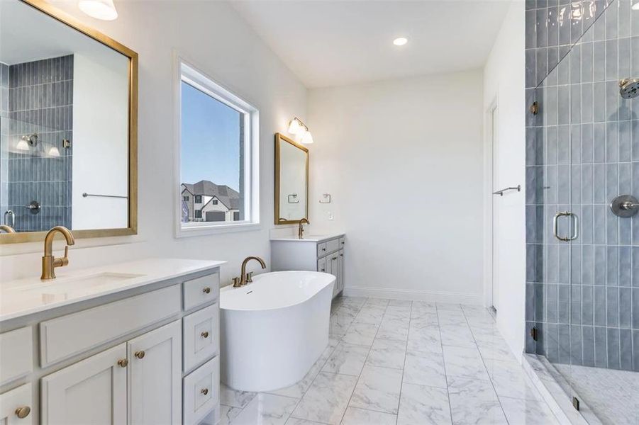 Furnished interior view inside a new home in Settler’s Glen, New Fairview (Image 5).