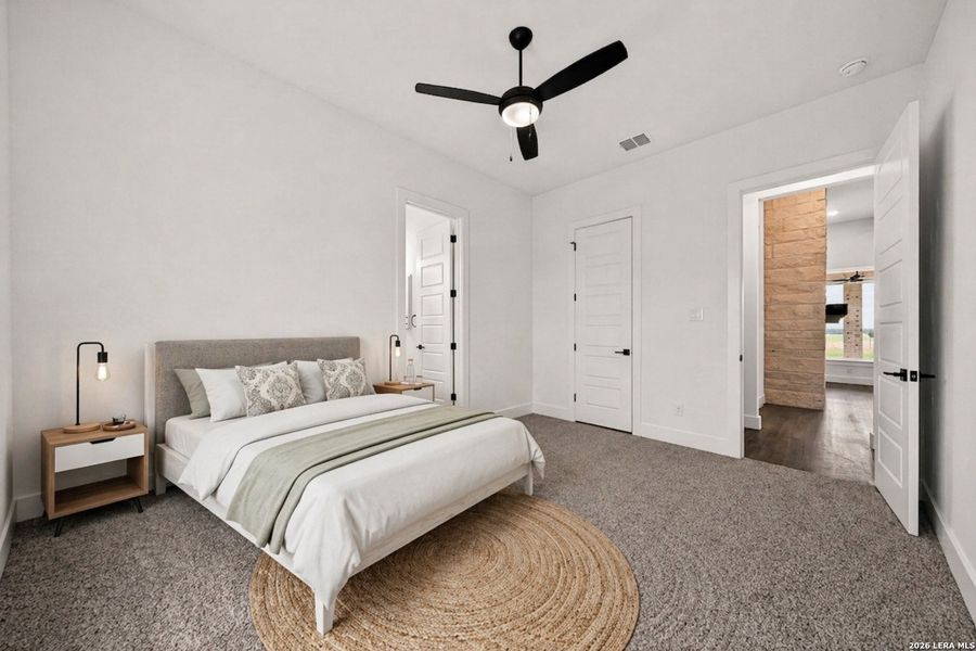 Furnished interior view inside a new home in , Castroville (Image 50).