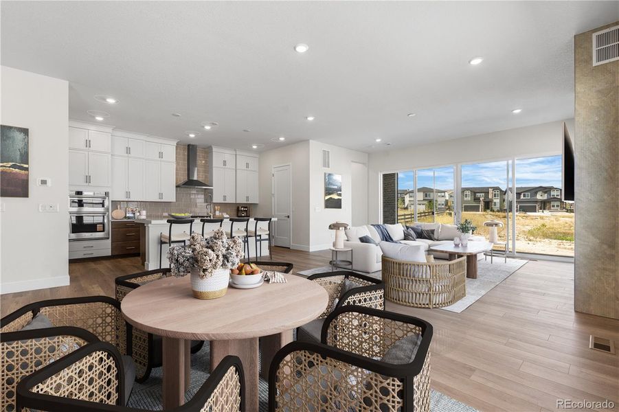 Furnished interior view inside a new home in Reserve at The Canyons, Castle Pines (Image 12).