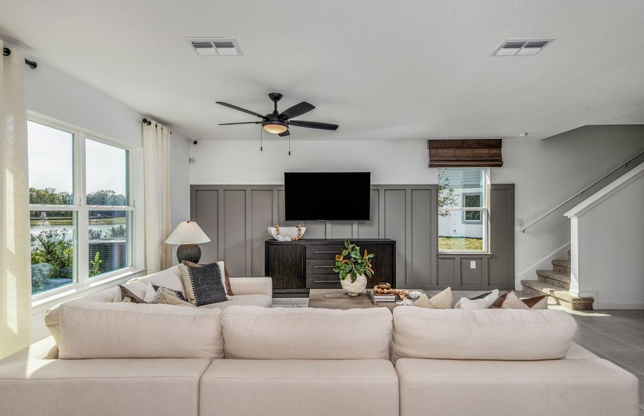 Furnished interior view inside a new home in Vida's Way, Wesley Chapel (Image 5). Furnished interior view inside a new home in Vida's Way, Wesley Chapel (Image 5).
