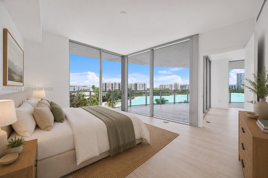 Furnished interior view inside a new home in , Miami (Image 7). Furnished interior view inside a new home in , Miami (Image 7).