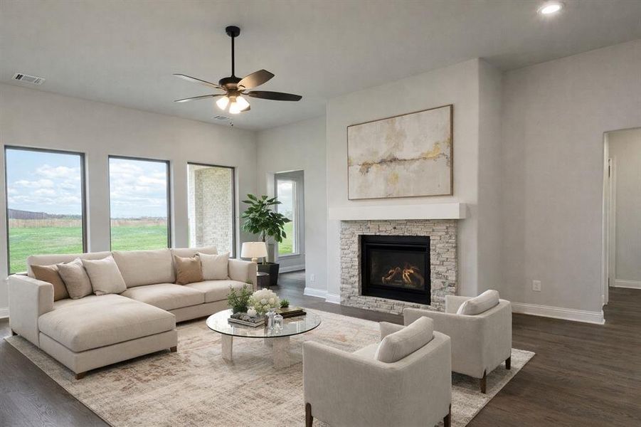 Furnished interior view inside a new home in , Waxahachie (Image 15).