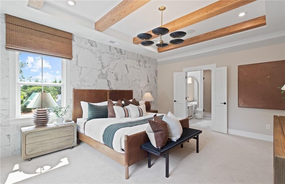 Furnished interior view inside a new home in Silverwood, Cumming (Image 27).