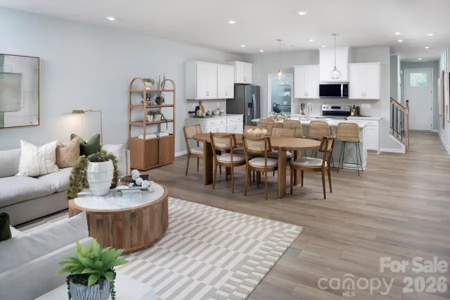 Furnished interior view inside a new home in , Charlotte (Image 9).