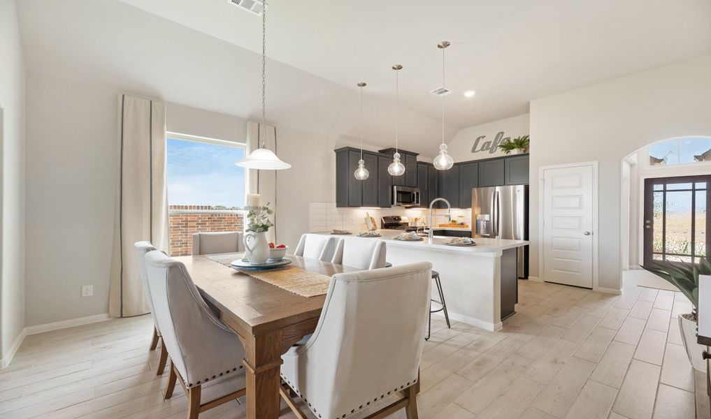 Dining area next to kitchen