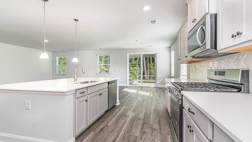 Representative furnished interior of a home built from the HARBOR OAK by D.R. Horton in Haven View, Murrells Inlet (Image 5).