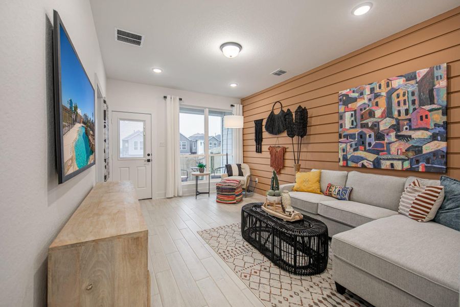 Furnished interior view inside a new home in Santa Rita Ranch, Liberty Hill (Image 7).