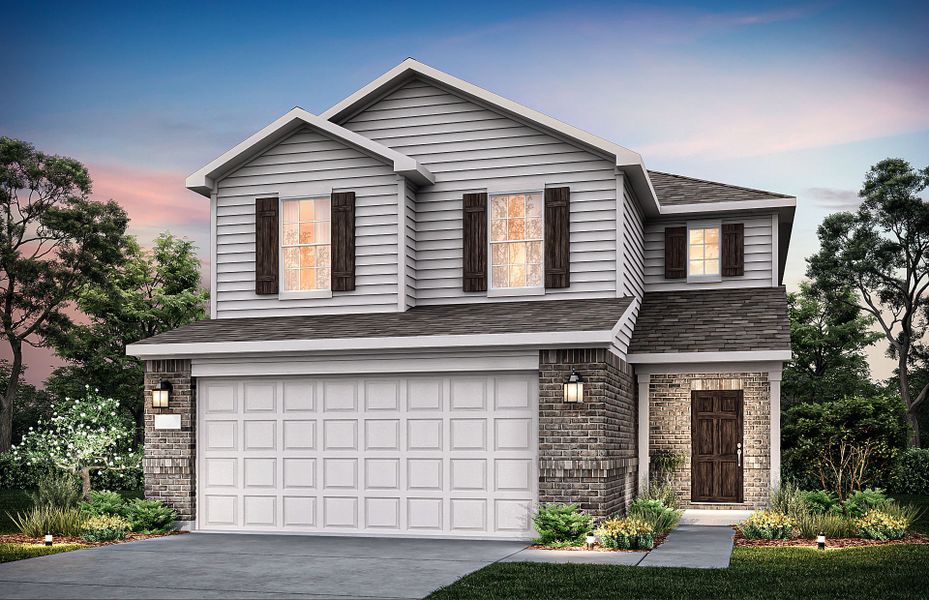 The Camelia, a 2-story new construction home showing Home Exterior H