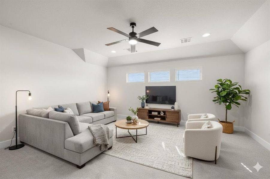 Furnished interior view inside a new home in The Retreat - Phase 1, Waxahachie (Image 19).