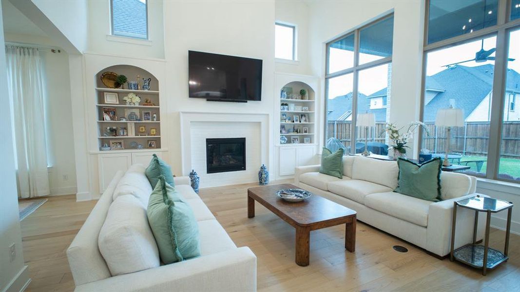 Furnished interior view inside a new home in The Homestead - 62', Rockwall (Image 2). Furnished interior view inside a new home in The Homestead - 62', Rockwall (Image 2).