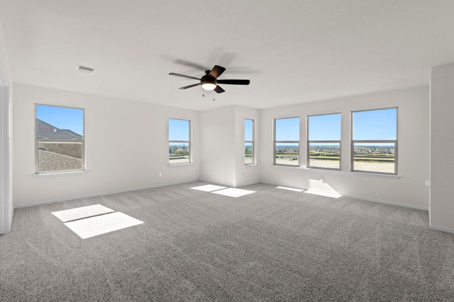 Spacious, unfurnished interior of a new home in Salerno - Classic Collection, Round Rock (Image 26).
