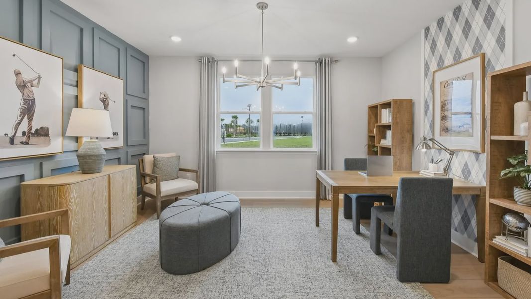 Furnished interior view inside a new home in Ardisia Park, New Smyrna Beach (Image 11).