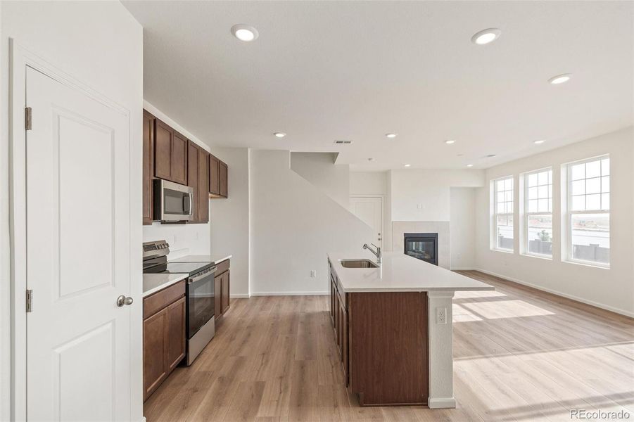 Furnished interior view inside a new home in Sky Ranch Villas, Watkins (Image 6). Furnished interior view inside a new home in Sky Ranch Villas, Watkins (Image 6).