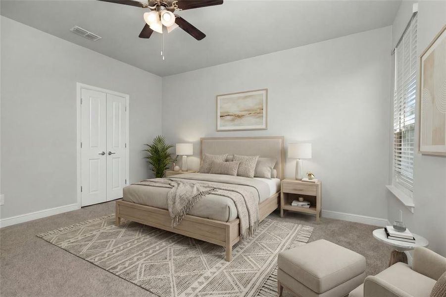 Furnished interior view inside a new home in Trails of Elizabeth Creek, Fort Worth (Image 14).