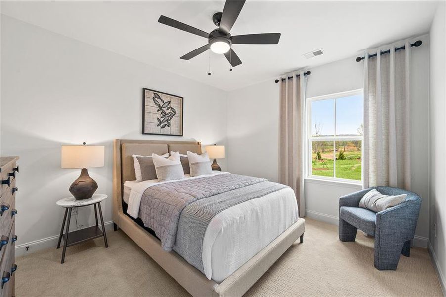 Furnished interior view inside a new home in Berkeley Mill, Cumming (Image 5). Furnished interior view inside a new home in Berkeley Mill, Cumming (Image 5).