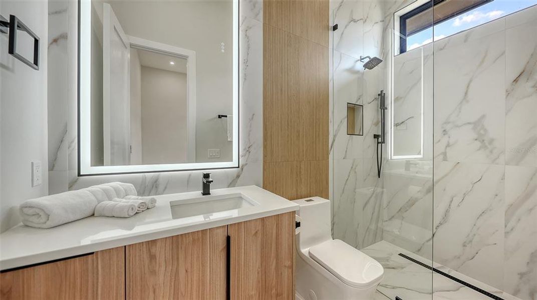 Furnished interior view inside a new home in , Sarasota (Image 29).