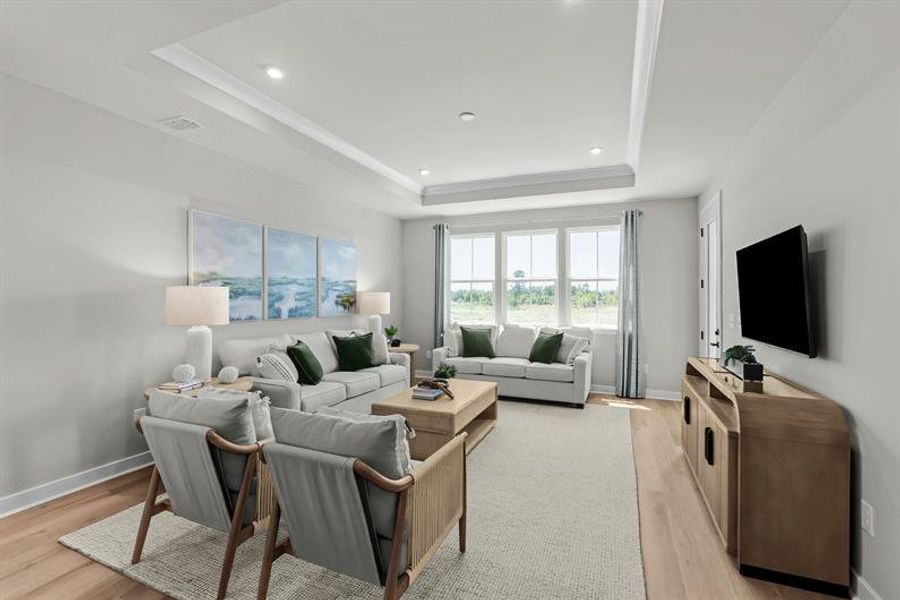 Representative furnished interior of a home built from the Geneva by Ryan Homes in Middle Creek Village, Bolivia (Image 17).