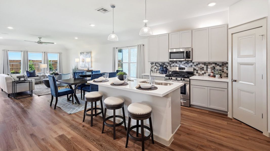 Representative furnished interior of a home built from the Kimbell by DRB Homes in Morningside, Josephine (Image 6).