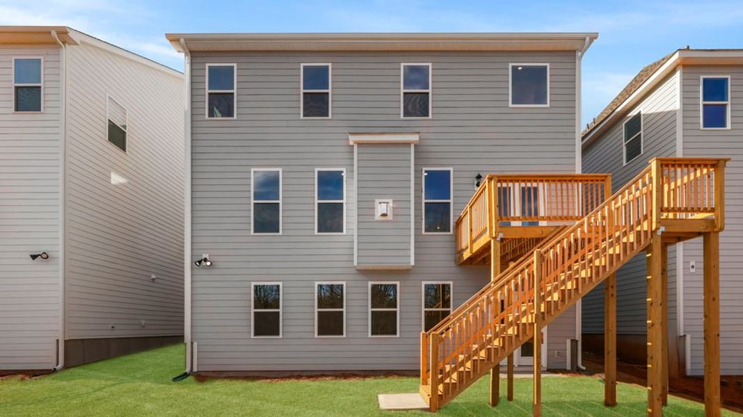 Exterior details and patio area of a home in Whitehawk Meadows, Travelers Rest (Image 23).