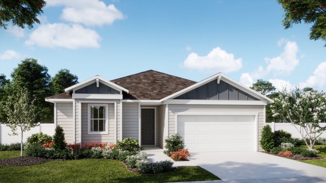 Representative exterior photo of a completed home built from the Dune by Risewell Homes in Marion Ridge, Haines City, FL (Image 3).
