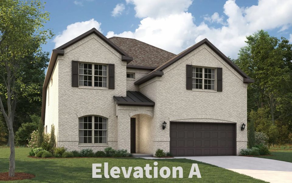 Representative exterior photo of a completed home built from the Basalt by Stonehollow Homes in Meadow Vista, Anna, TX (Image 2).