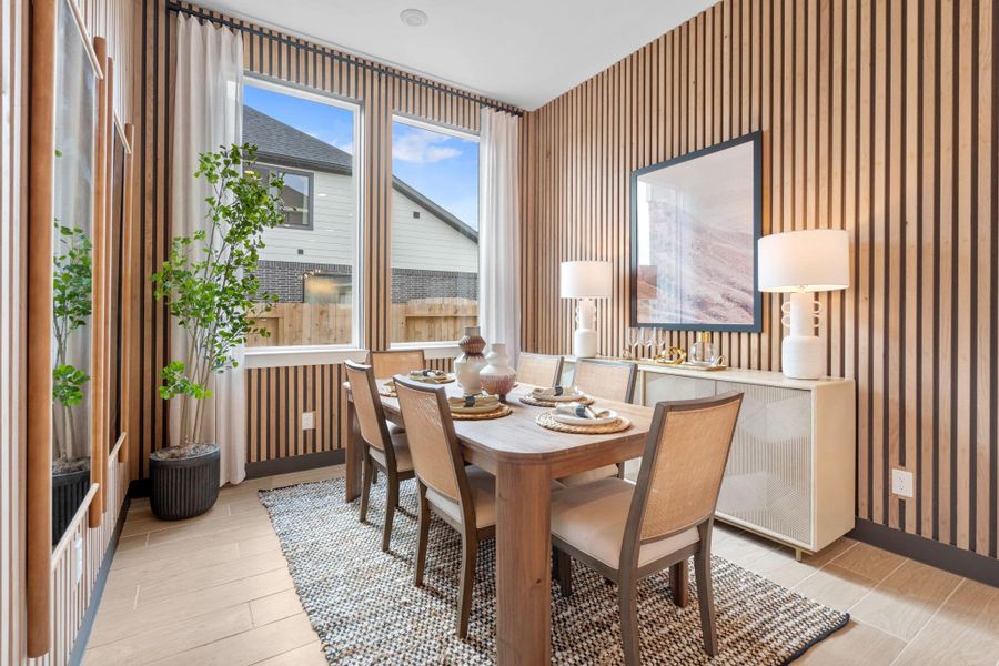 Furnished interior view inside a new home in Meridiana, Manvel (Image 8).