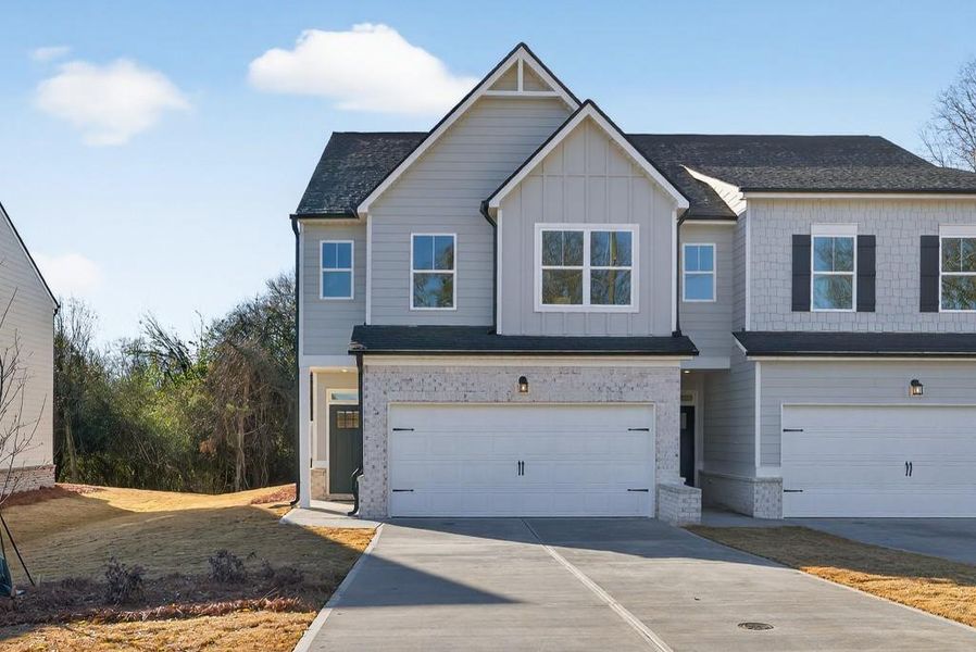 Front exterior of a new home in , Commerce, GA, highlighting curb appeal (Image 28). Front exterior of a new home in , Commerce, GA, highlighting curb appeal (Image 28).