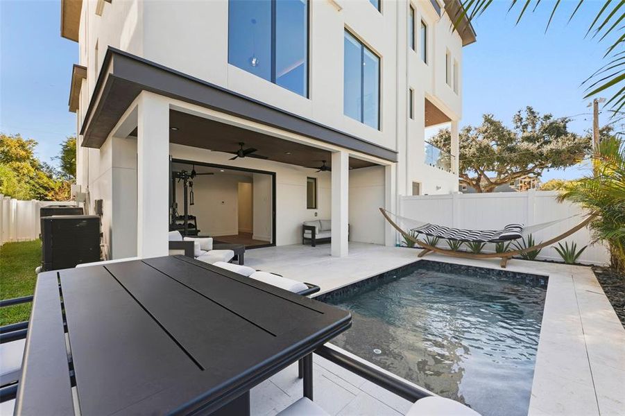 Exterior details and patio area of a home in , Tampa (Image 26).