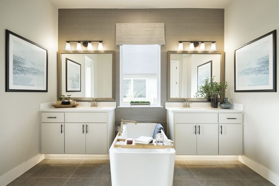 Representative furnished interior of a home built from the Jonestown by Scott Felder Homes in Esperanza, Boerne (Image 15).