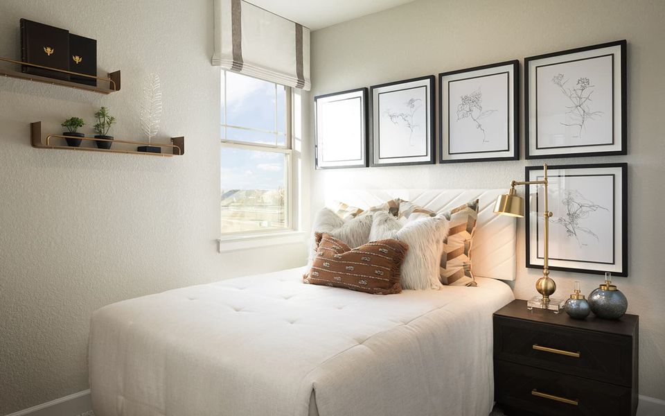Furnished interior view inside a new home in Easton Park, Austin (Image 8).