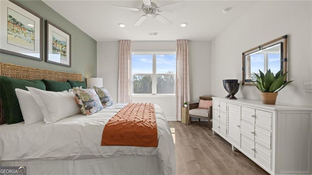 Furnished interior view inside a new home in Oak Ridge Meadows - Active Adult, Locust Grove (Image 6). Furnished interior view inside a new home in Oak Ridge Meadows - Active Adult, Locust Grove (Image 6).