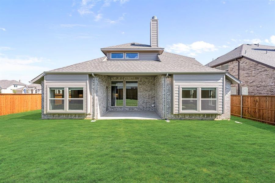 Exterior details and patio area of a home in Mockingbird Hills 60-65, Joshua (Image 4).
