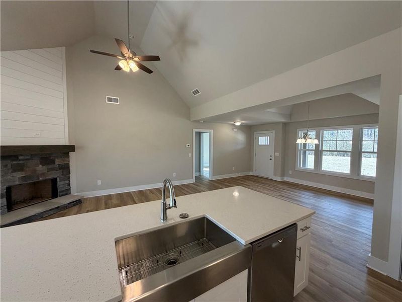 Furnished interior view inside a new home in , Talking Rock (Image 12).