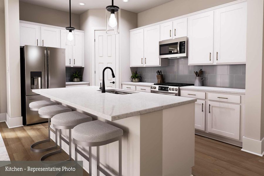 Representative furnished interior of a home built from the The Amaryllis by David Weekley Homes in Briggs Ranch – Select Classic Series, San Antonio (Image 6).