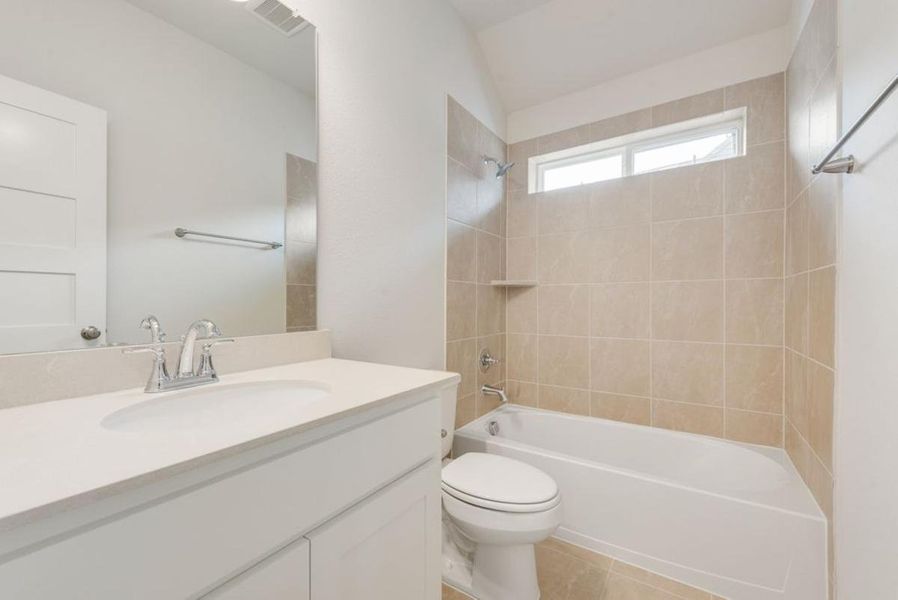 Furnished interior view inside a new home in Trails at Cottonwood Creek, Rowlett (Image 17). Furnished interior view inside a new home in Trails at Cottonwood Creek, Rowlett (Image 17).