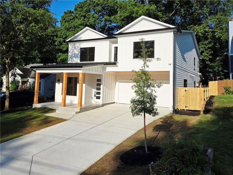 Front exterior of a new home in , Atlanta, GA, highlighting curb appeal (Image 18).
