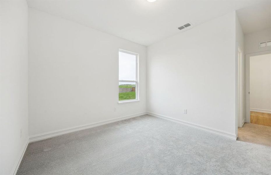 . *floorplan representation, not actual home - Spacious secondary bedroom